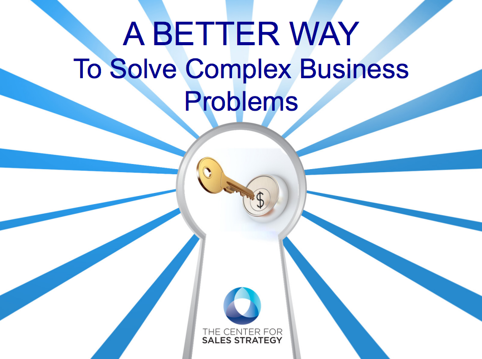 A Better Way To Solve Complex Business Problems