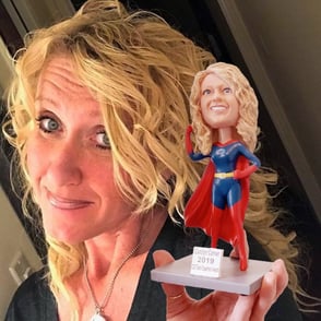 Carolyn Carver pic with bobblehead square