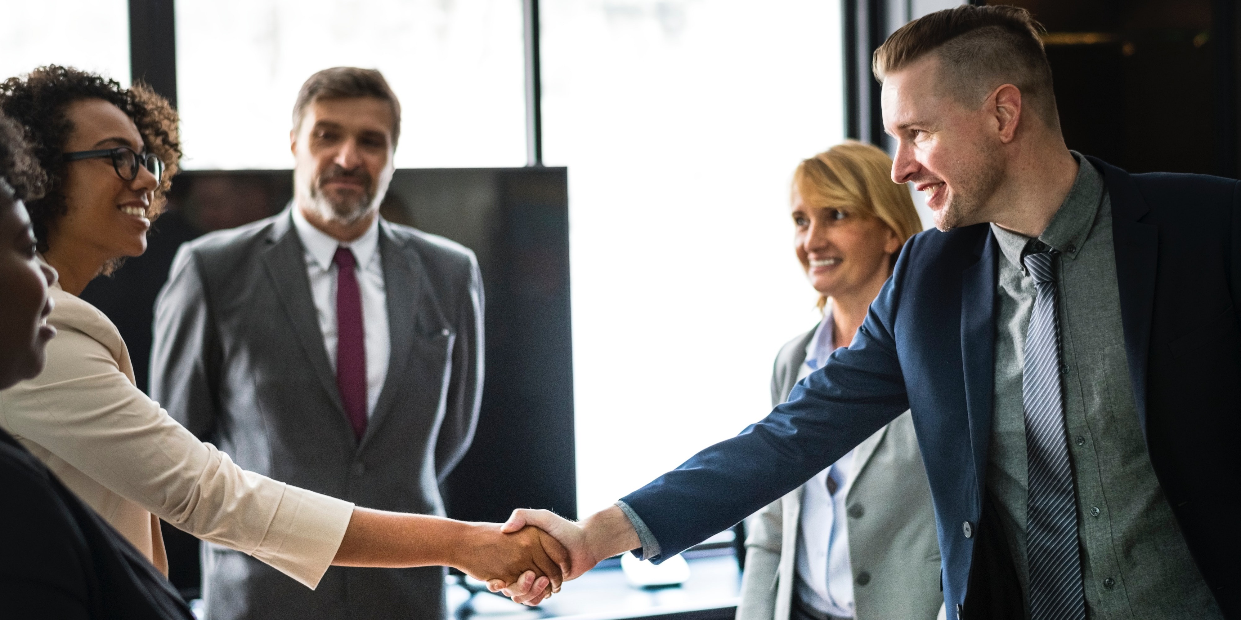 client meeting handshake